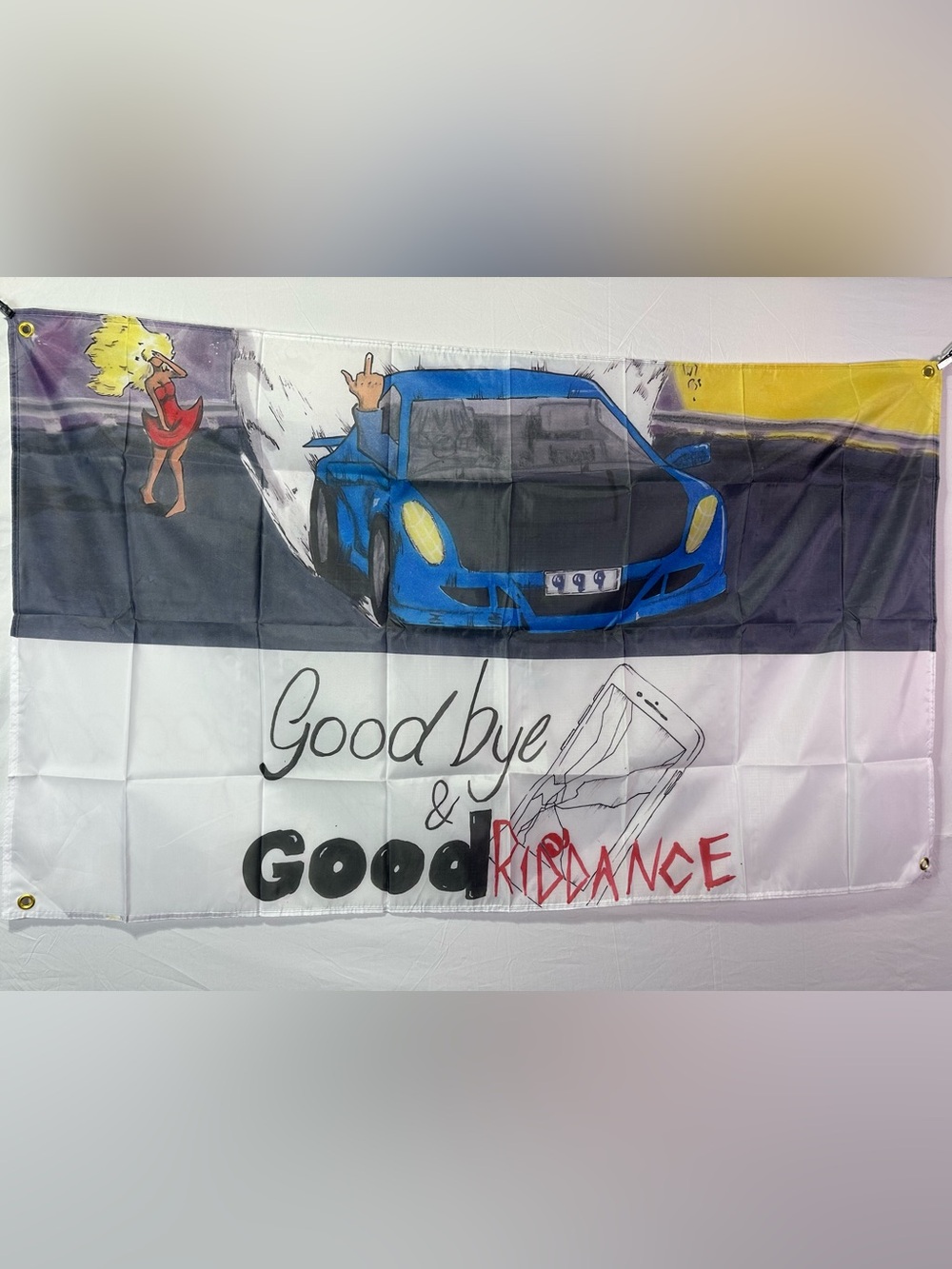 Juice WRLD “Goodbye & Good Riddance” Album Cover Banner Tapestry 5x3Ft.